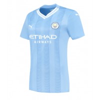 Camiseta Manchester City Jeremy Doku #11 Primera Equipación Replica 2023-24 para mujer mangas cortas